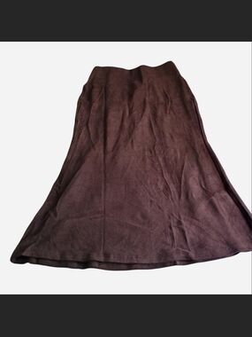 Classic Brown A-Line Women's Midi Skirt